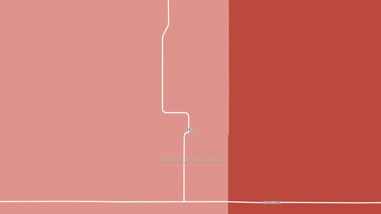 Gladstone, NM block-group political-lean map