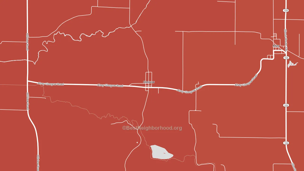 Glasgow, IL block-group political-lean map