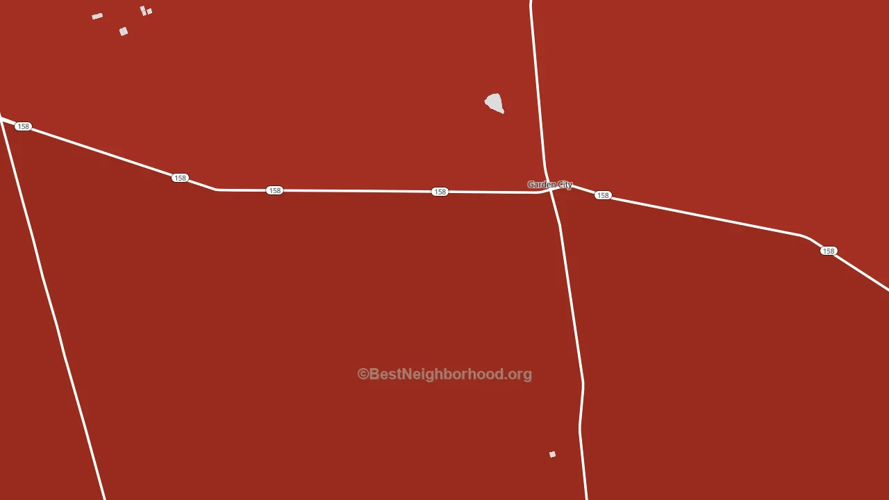 Glasscock County, TX block-group political-lean map