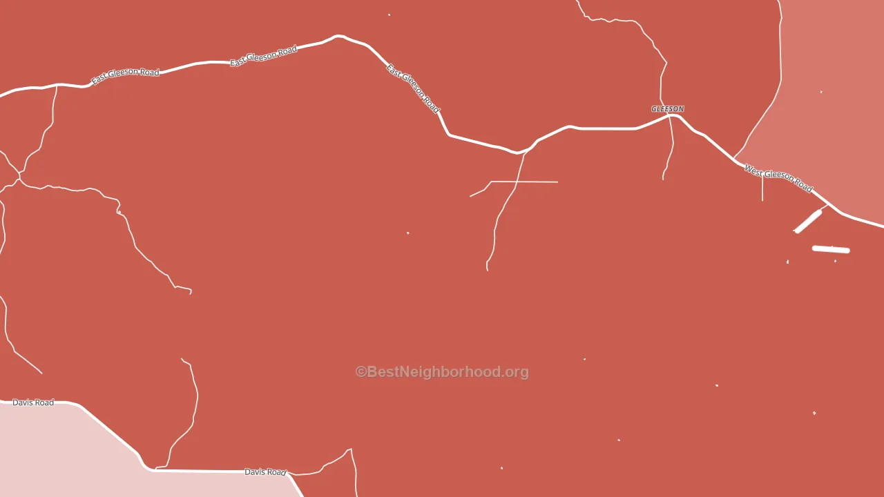 Gleeson, AZ block-group political-lean map