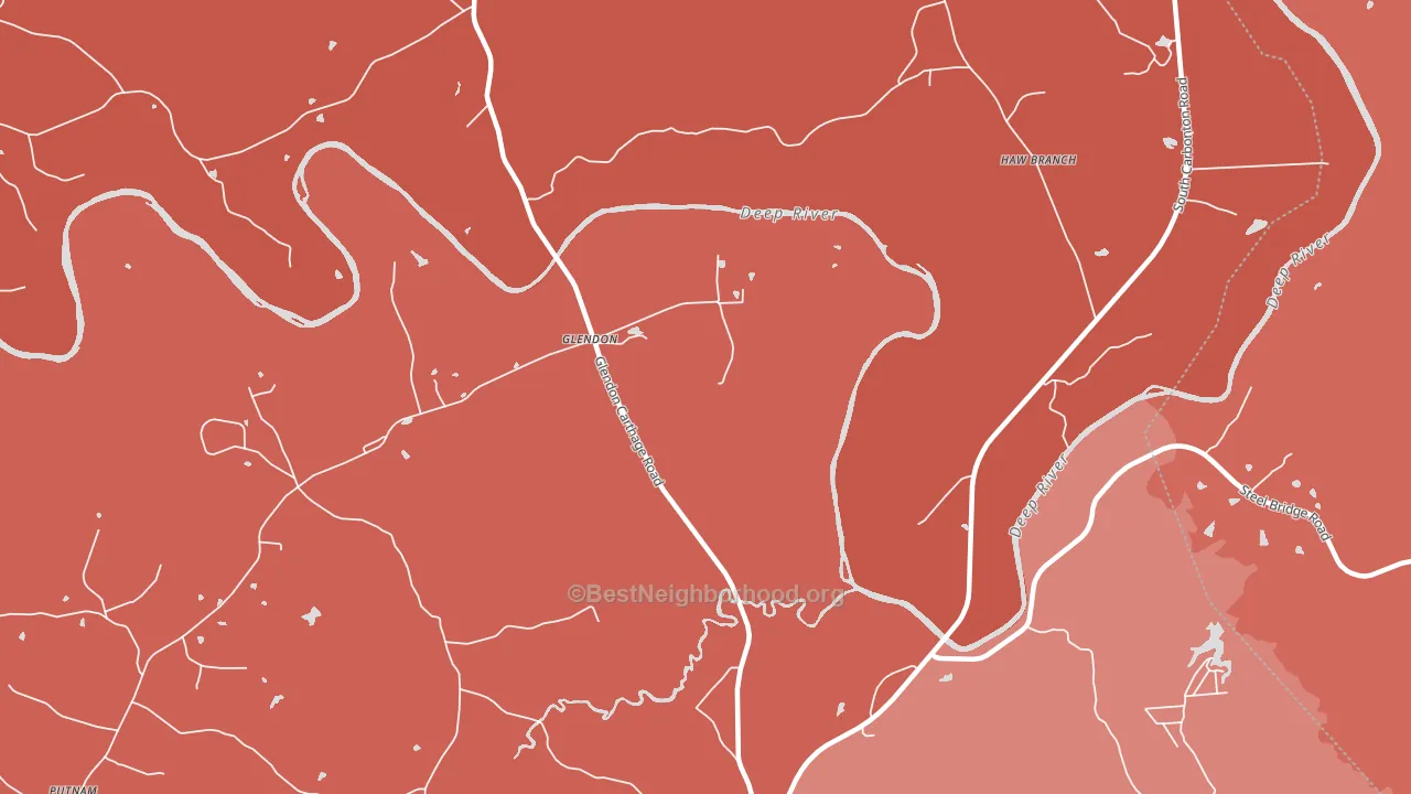 Glendon, NC block-group political-lean map