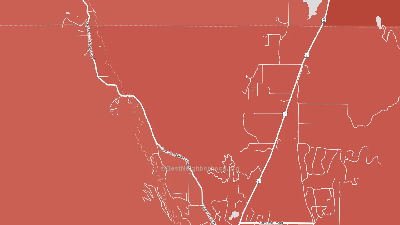 Glengary, ID block-group political-lean map