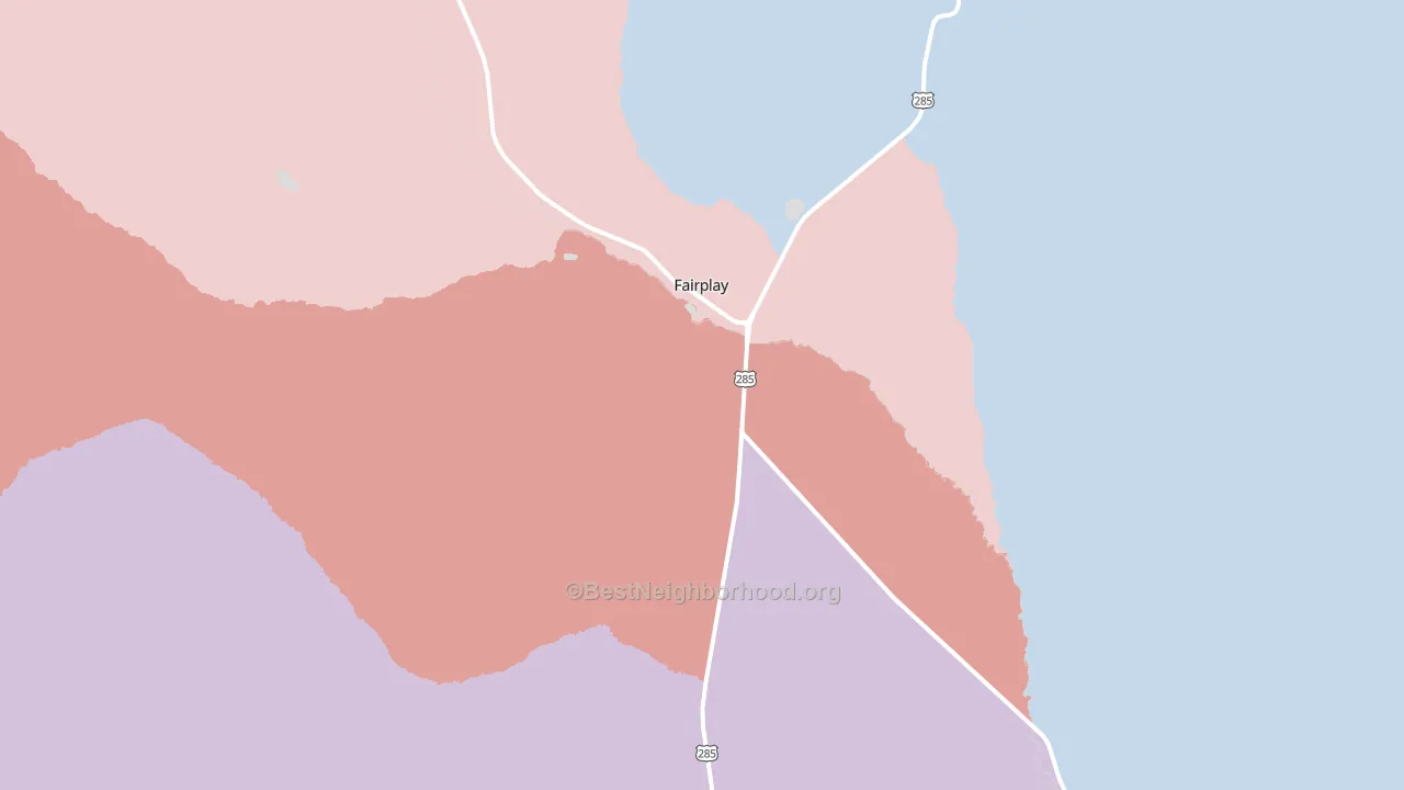 Glentivar, CO block-group political-lean map