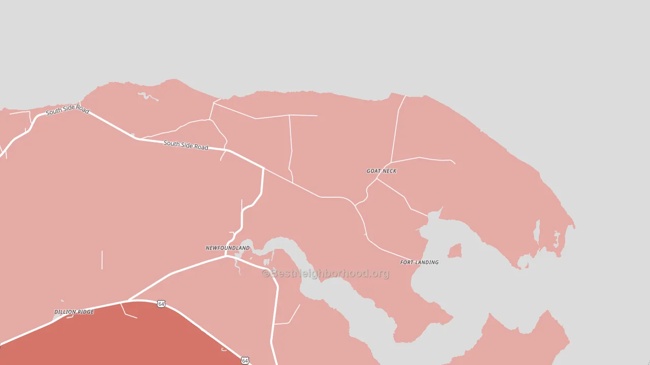 Goat Neck, NC block-group political-lean map