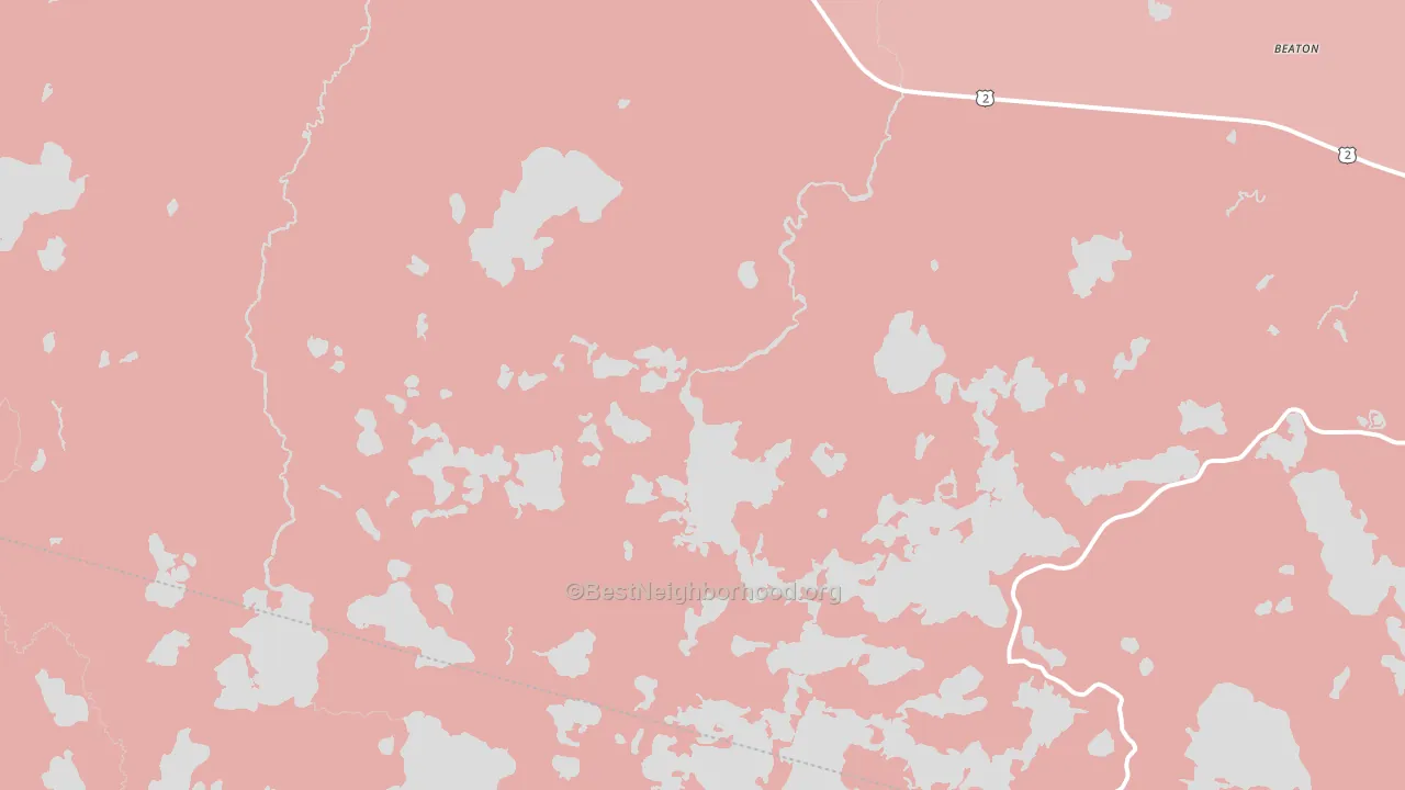 Gogebic, MI block-group political-lean map