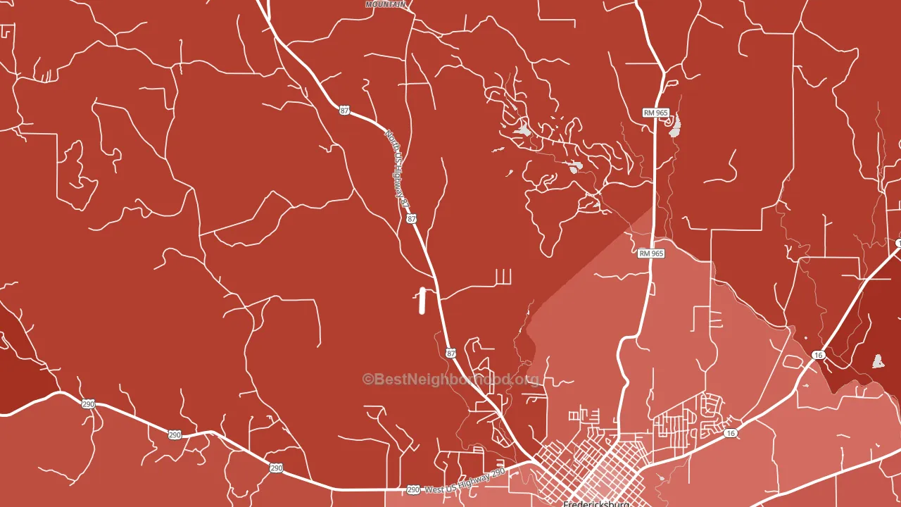 Gold, TX block-group political-lean map