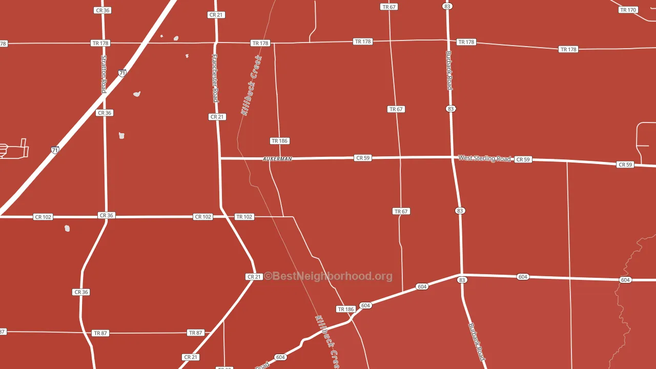Golden Corners, OH block-group political-lean map
