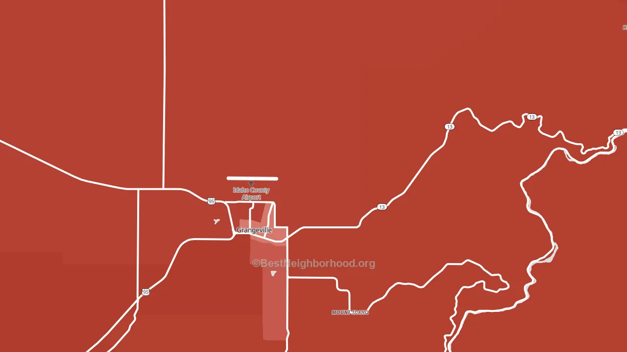 Golden, ID block-group political-lean map