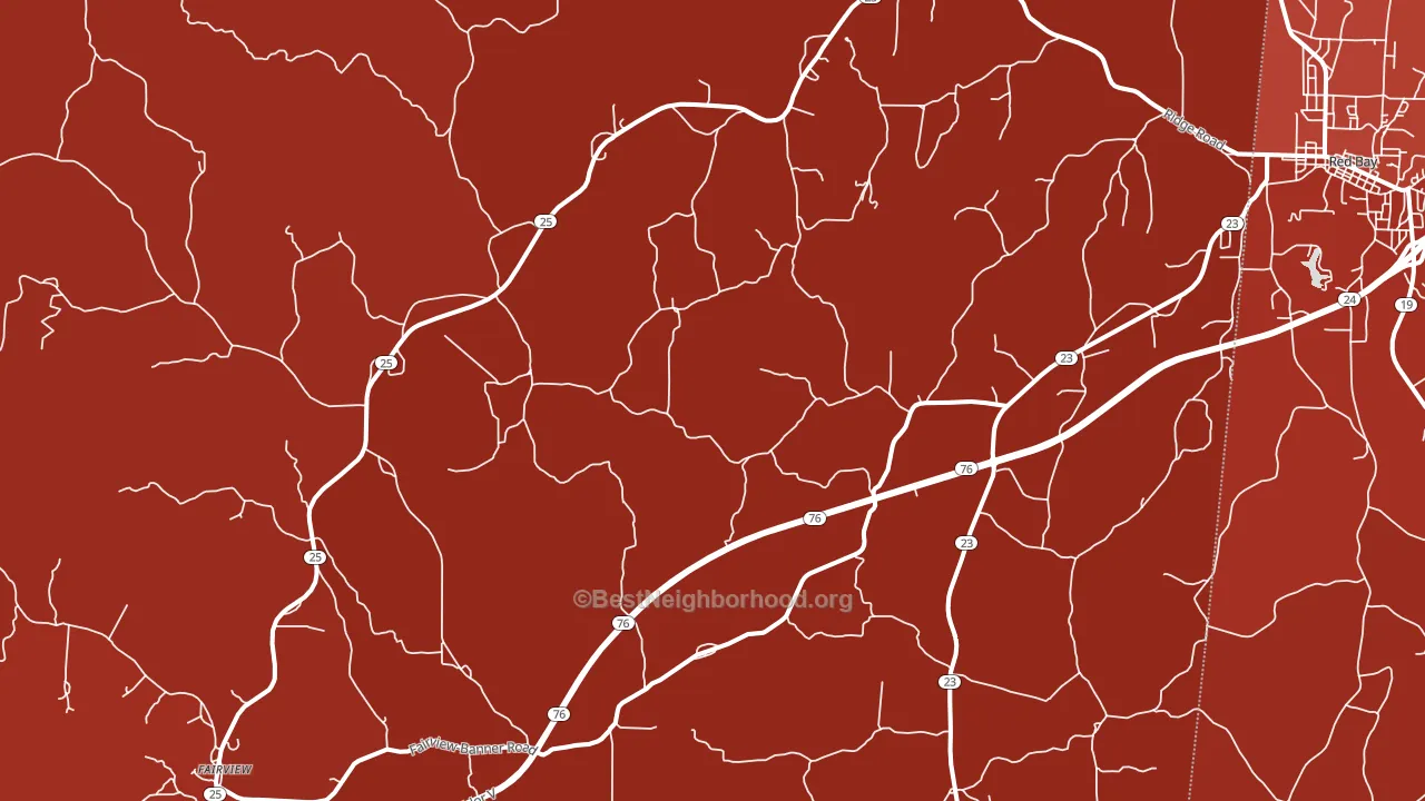 Golden, MS block-group political-lean map