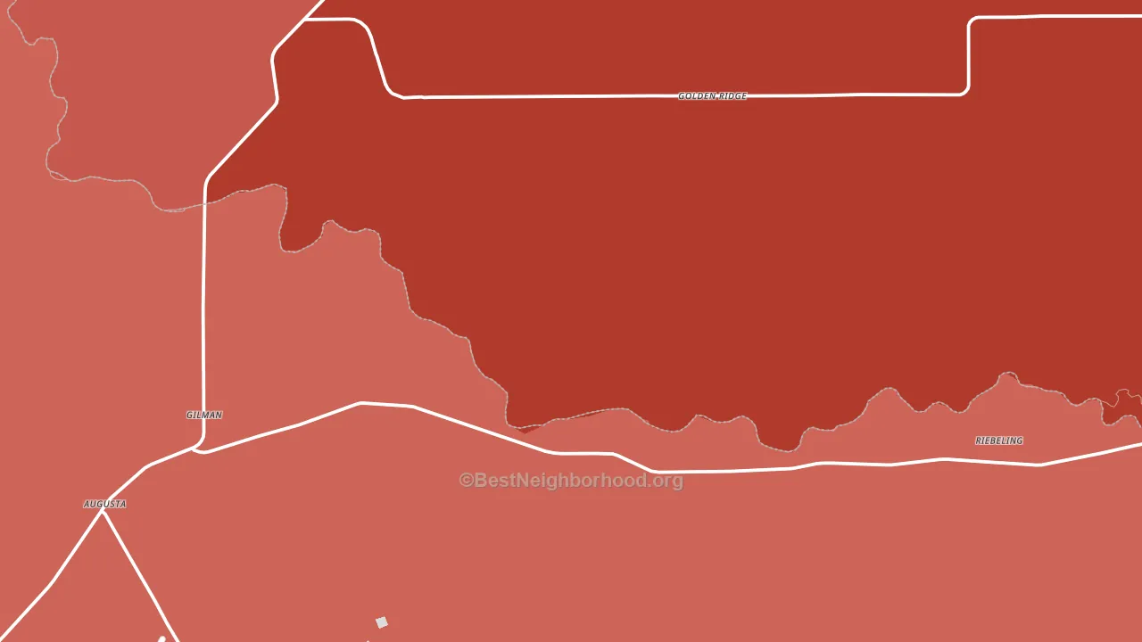 Golden Ridge, MT block-group political-lean map