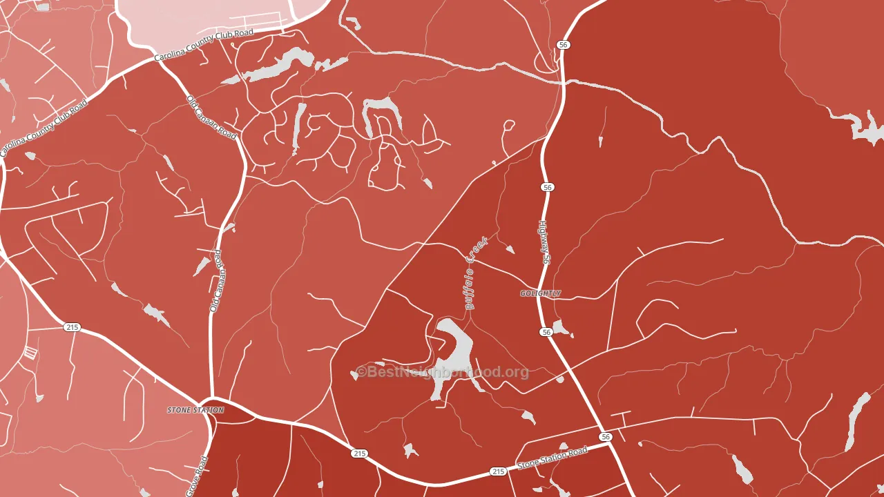 Golightly, SC block-group political-lean map