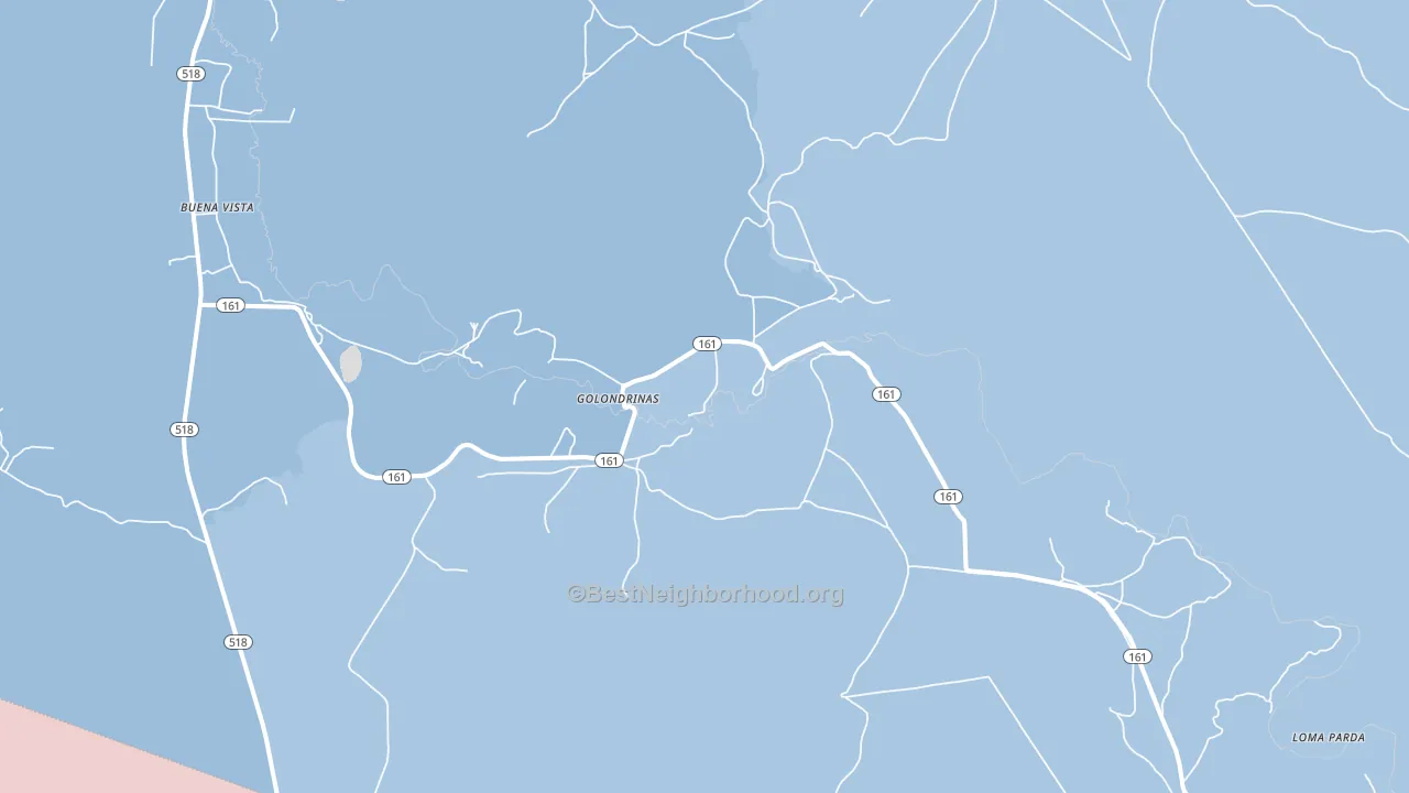 Golondrinas, NM block-group political-lean map