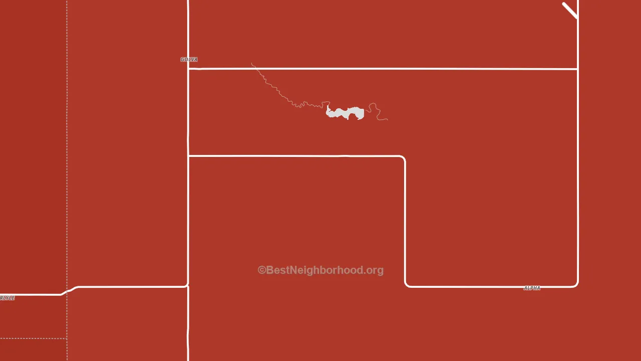 Golva, ND block-group political-lean map