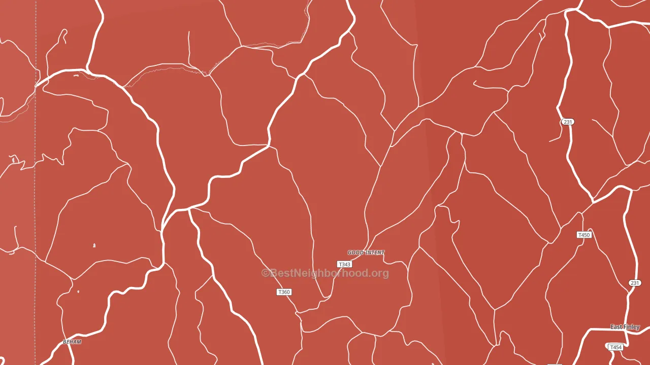 Good Intent, PA block-group political-lean map
