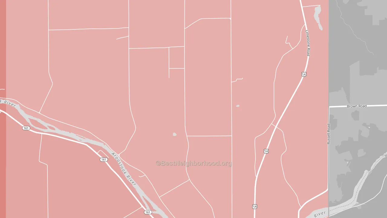 Goodrich, ME block-group political-lean map