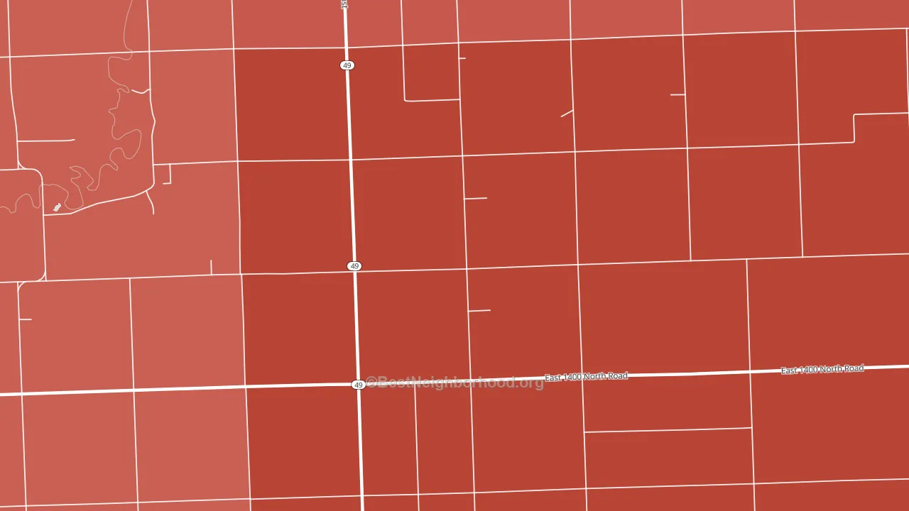 Goodwine, IL block-group political-lean map