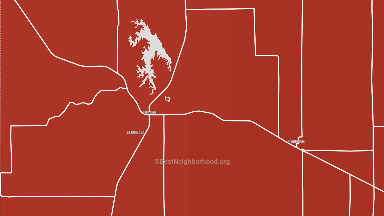 Gosper County, NE block-group political-lean map
