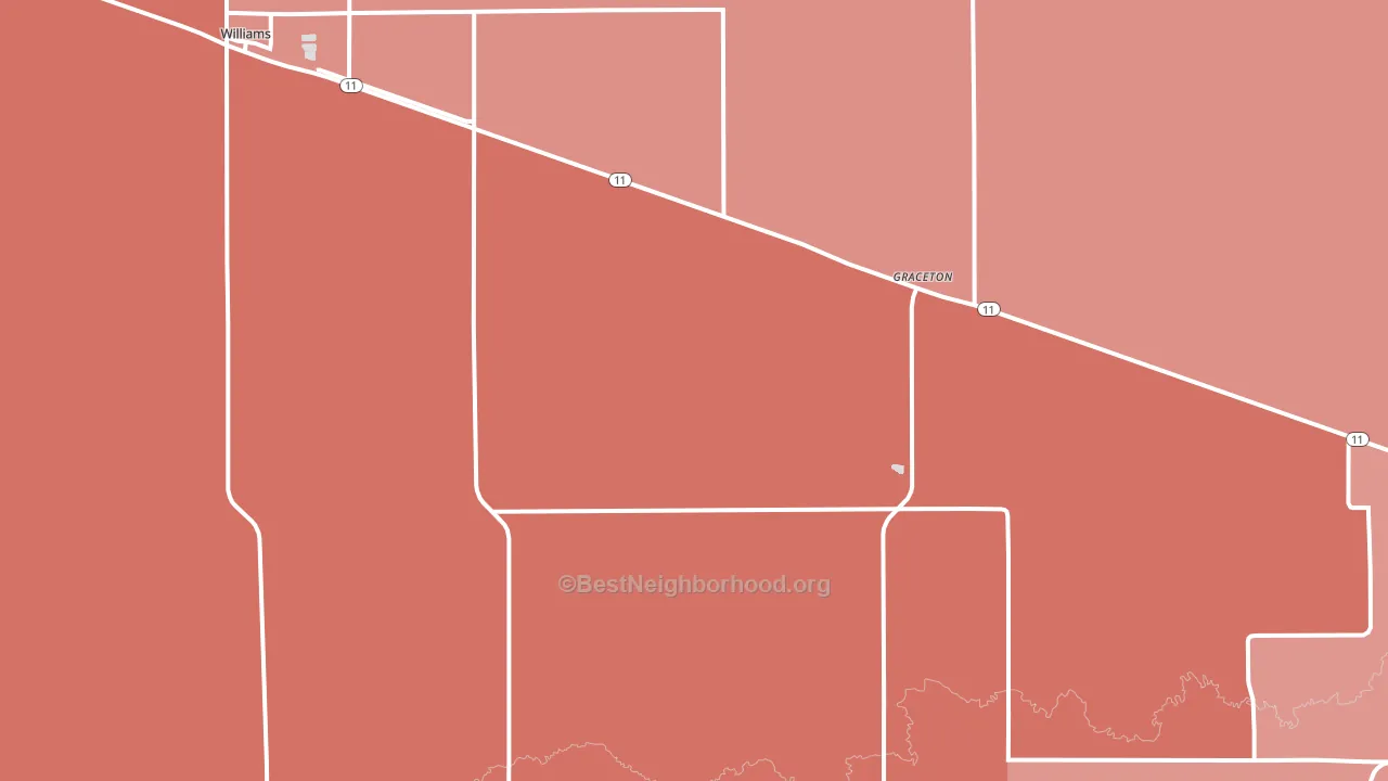 Graceton, MN block-group political-lean map