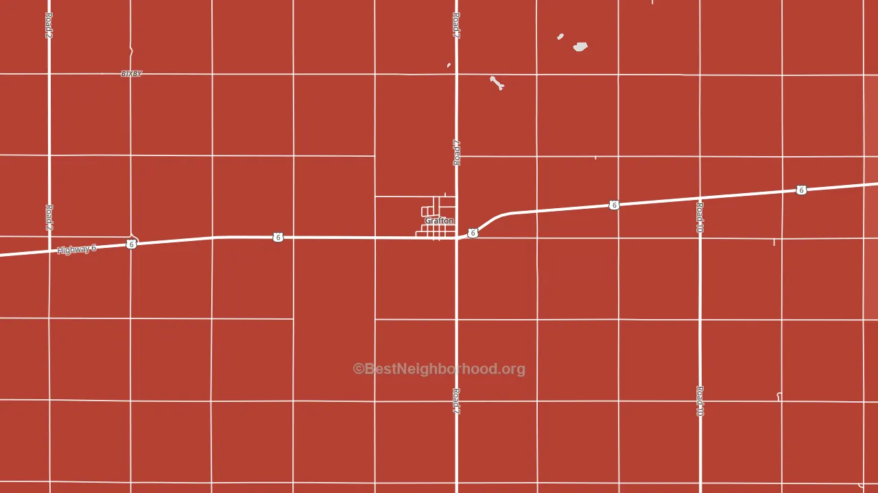 Grafton, NE block-group political-lean map