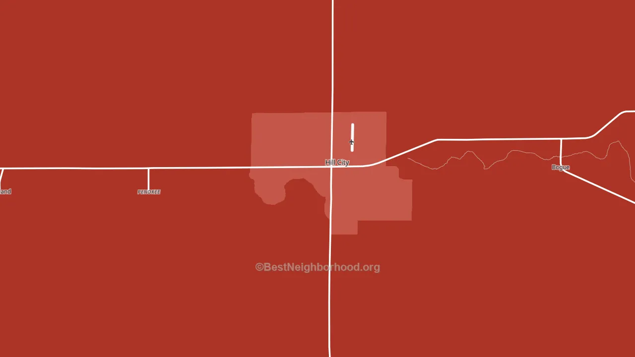 Graham County, KS block-group political-lean map