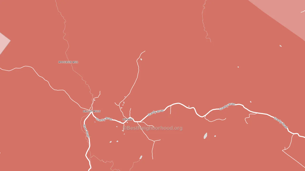 Granby, VT block-group political-lean map