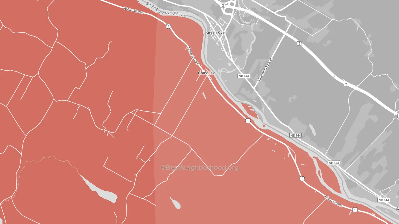 Grand Isle, ME block-group political-lean map