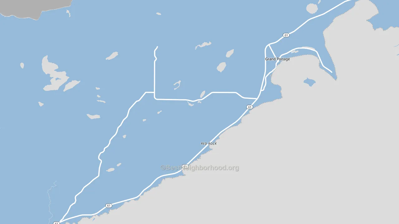 Grand Portage, MN block-group political-lean map