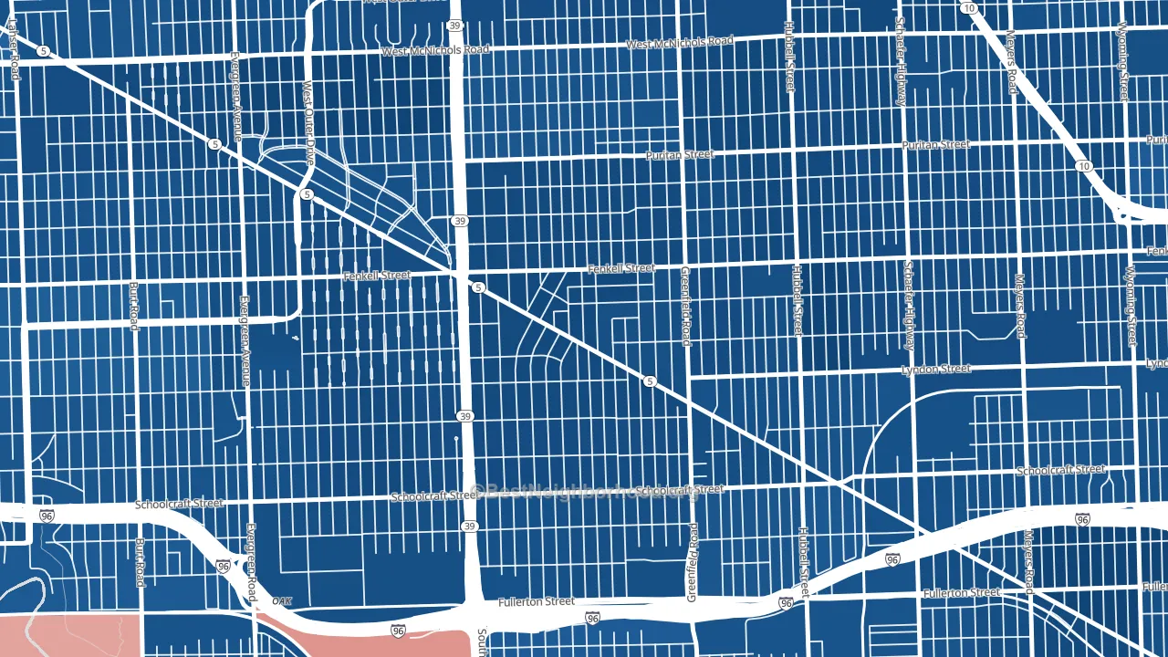 Grandmont-Rosedale, Detroit, MI block-group political-lean map