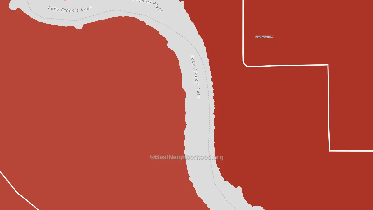 Grandview, SD block-group political-lean map