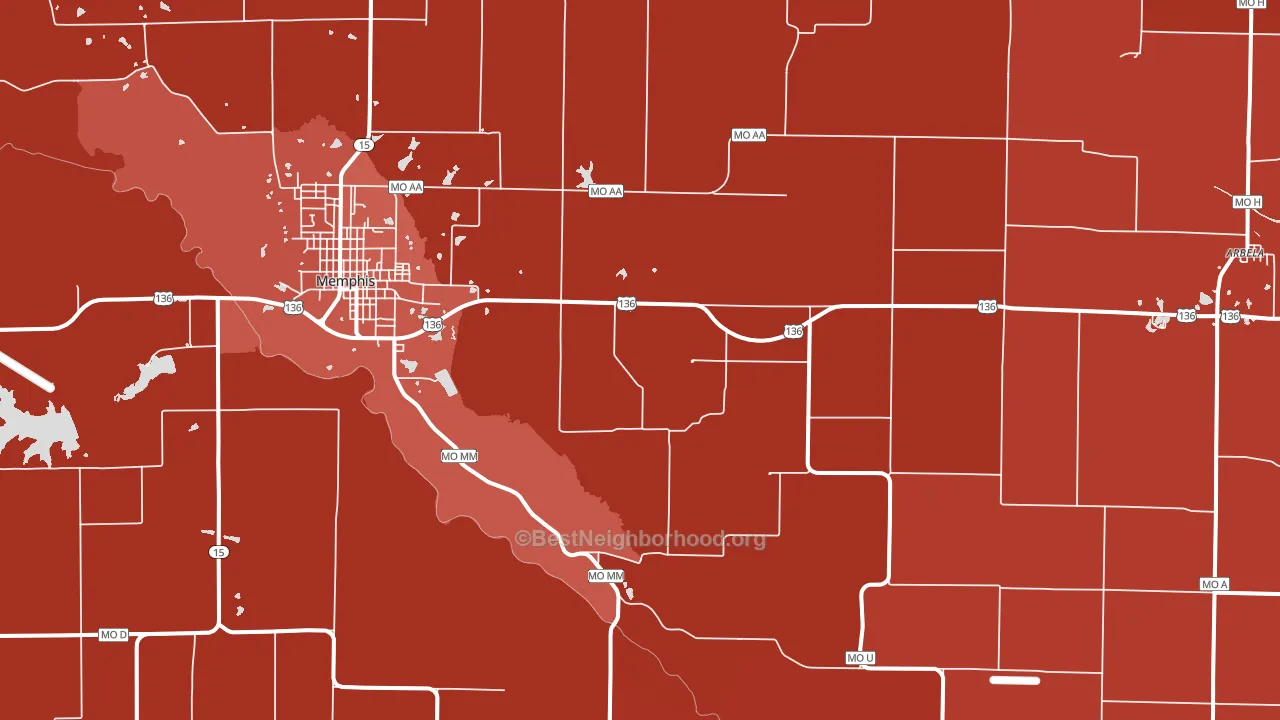 Granger, MO block-group political-lean map