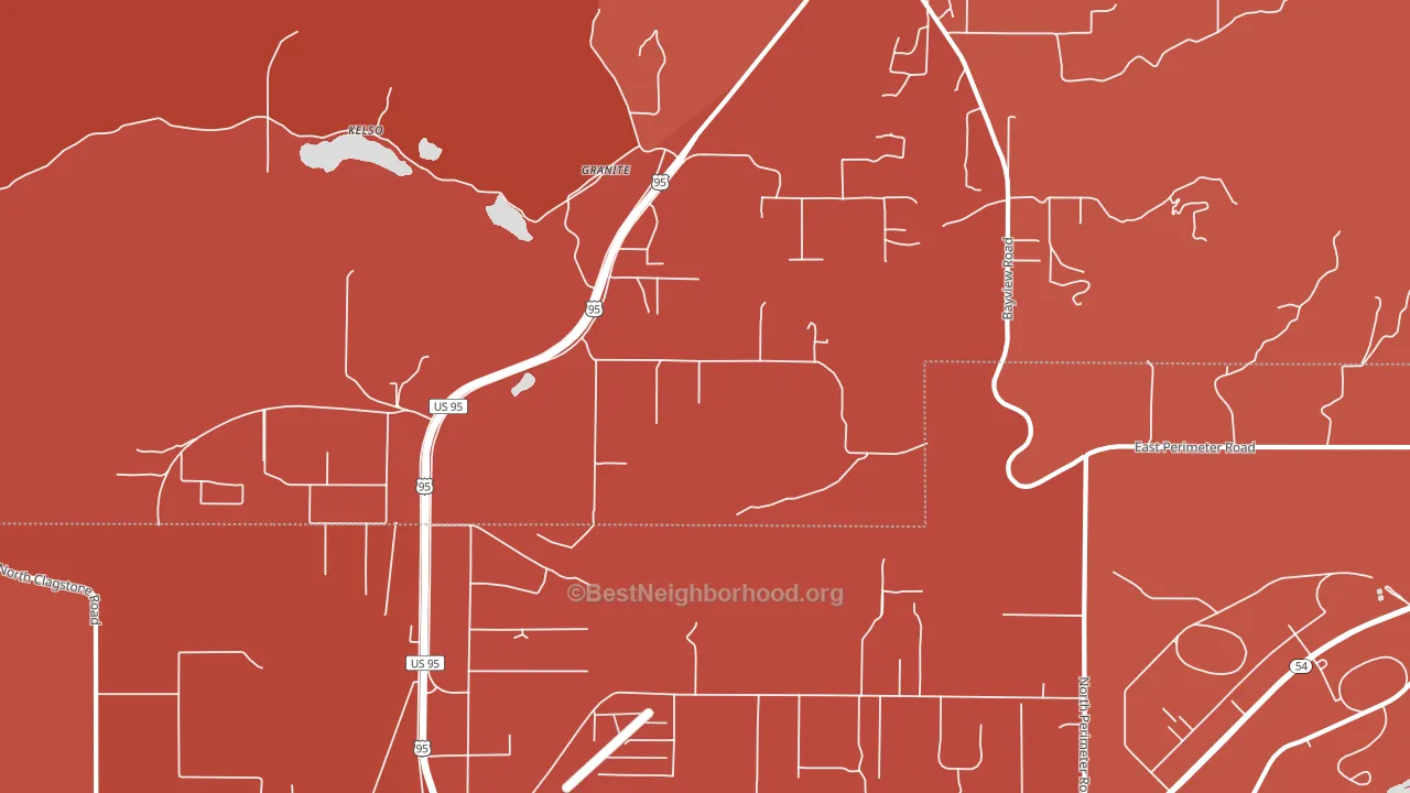 Granite, ID block-group political-lean map