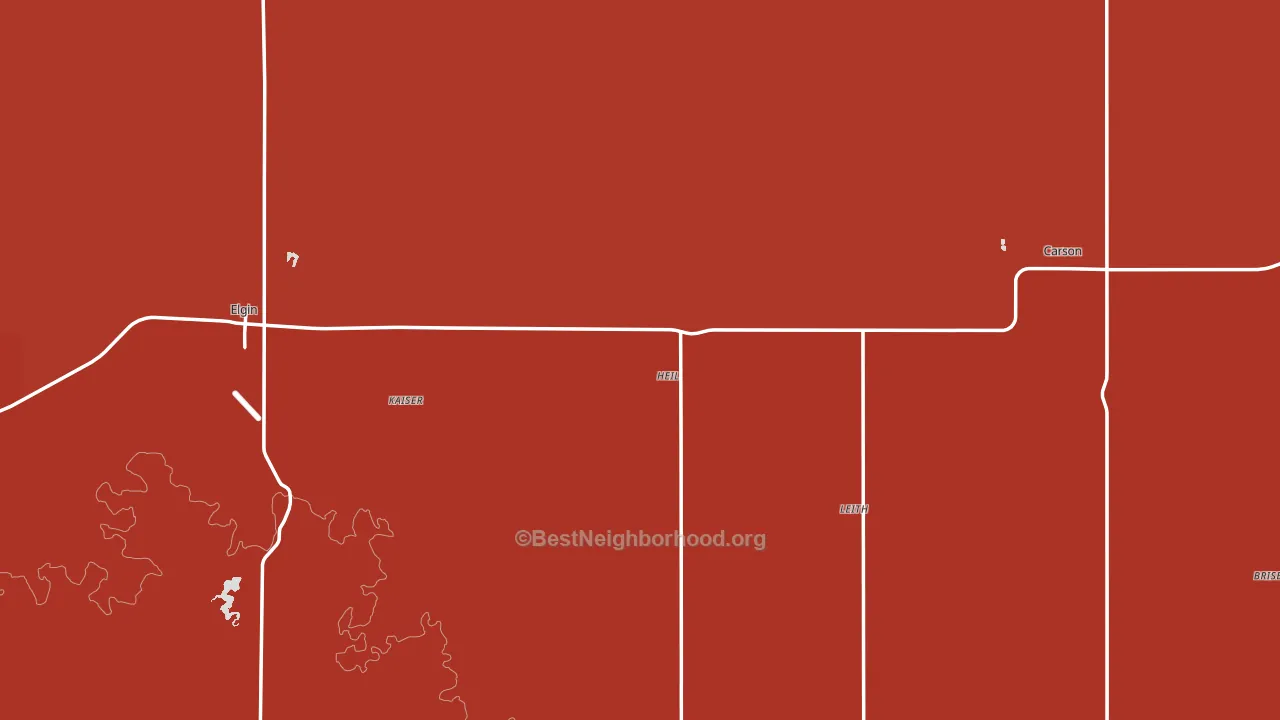 Grant County, ND block-group political-lean map