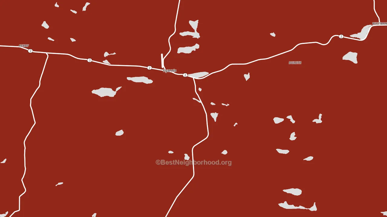 Grant County, NE block-group political-lean map