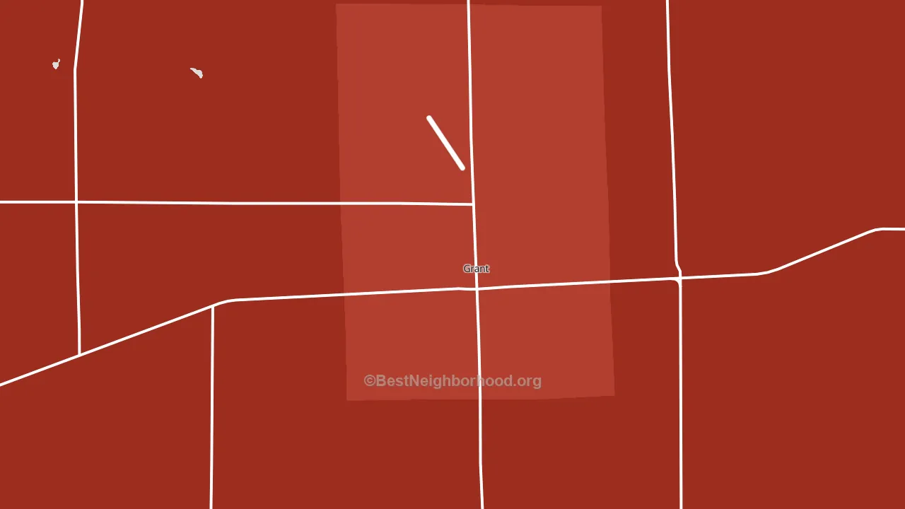 Grant, NE block-group political-lean map
