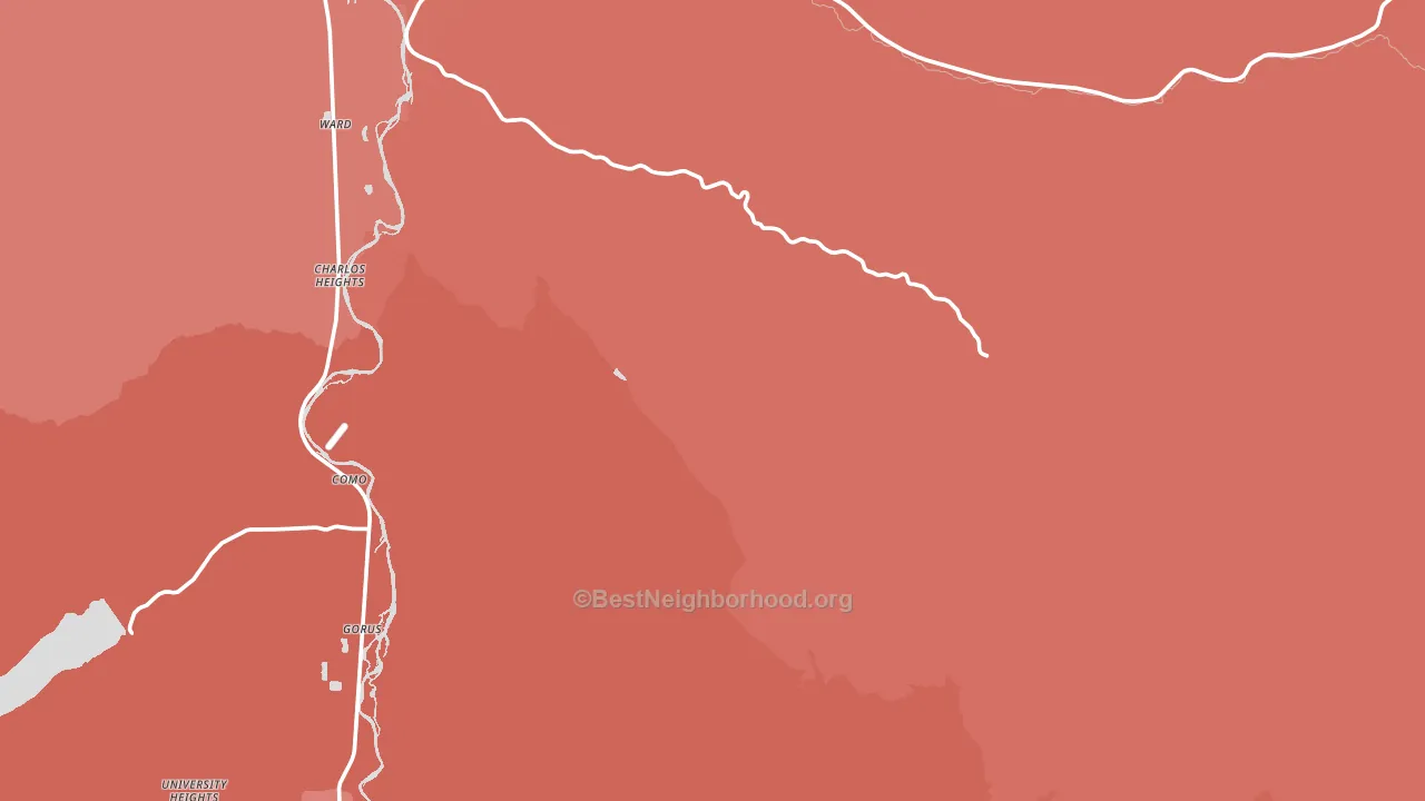 Grantsdale, MT block-group political-lean map