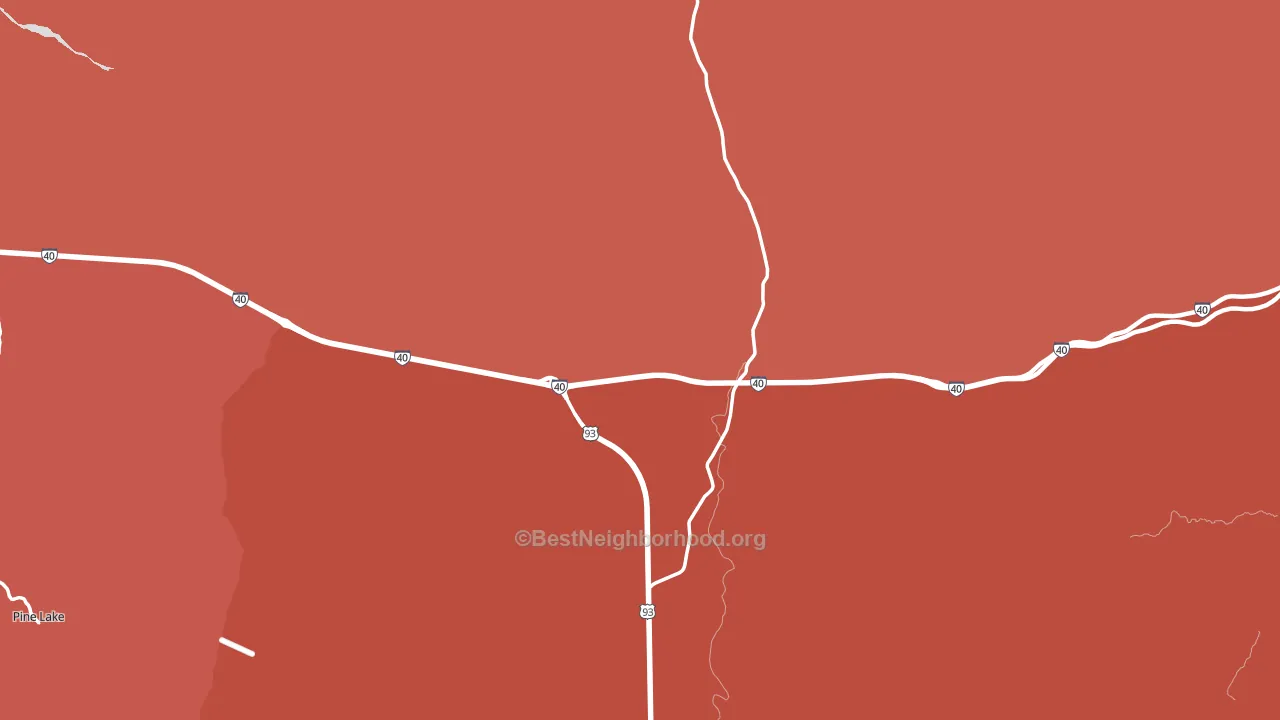 Grasshopper Junction, AZ block-group political-lean map