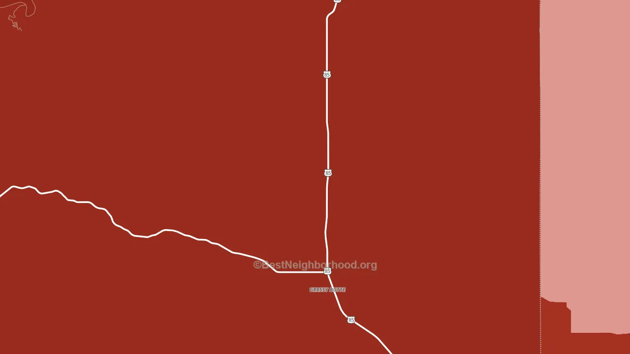 Grassy Butte, ND block-group political-lean map
