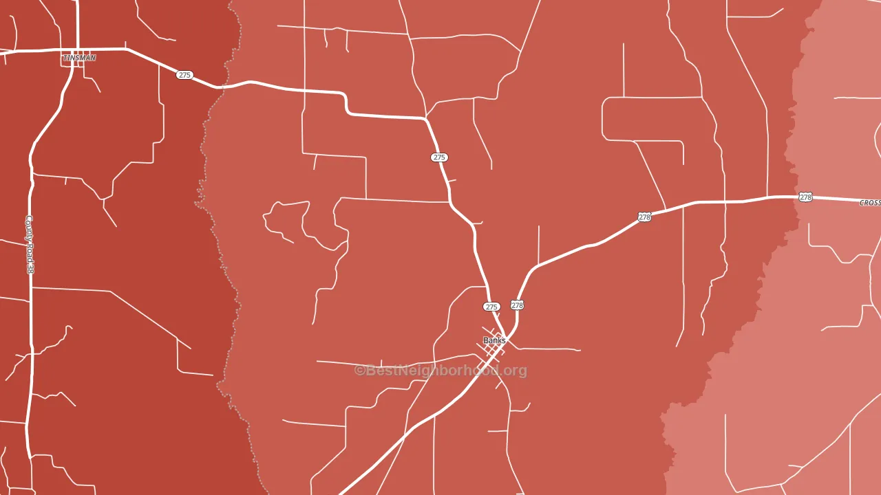 Gravelridge, AR block-group political-lean map