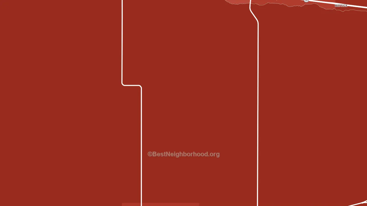 Gray County, KS block-group political-lean map
