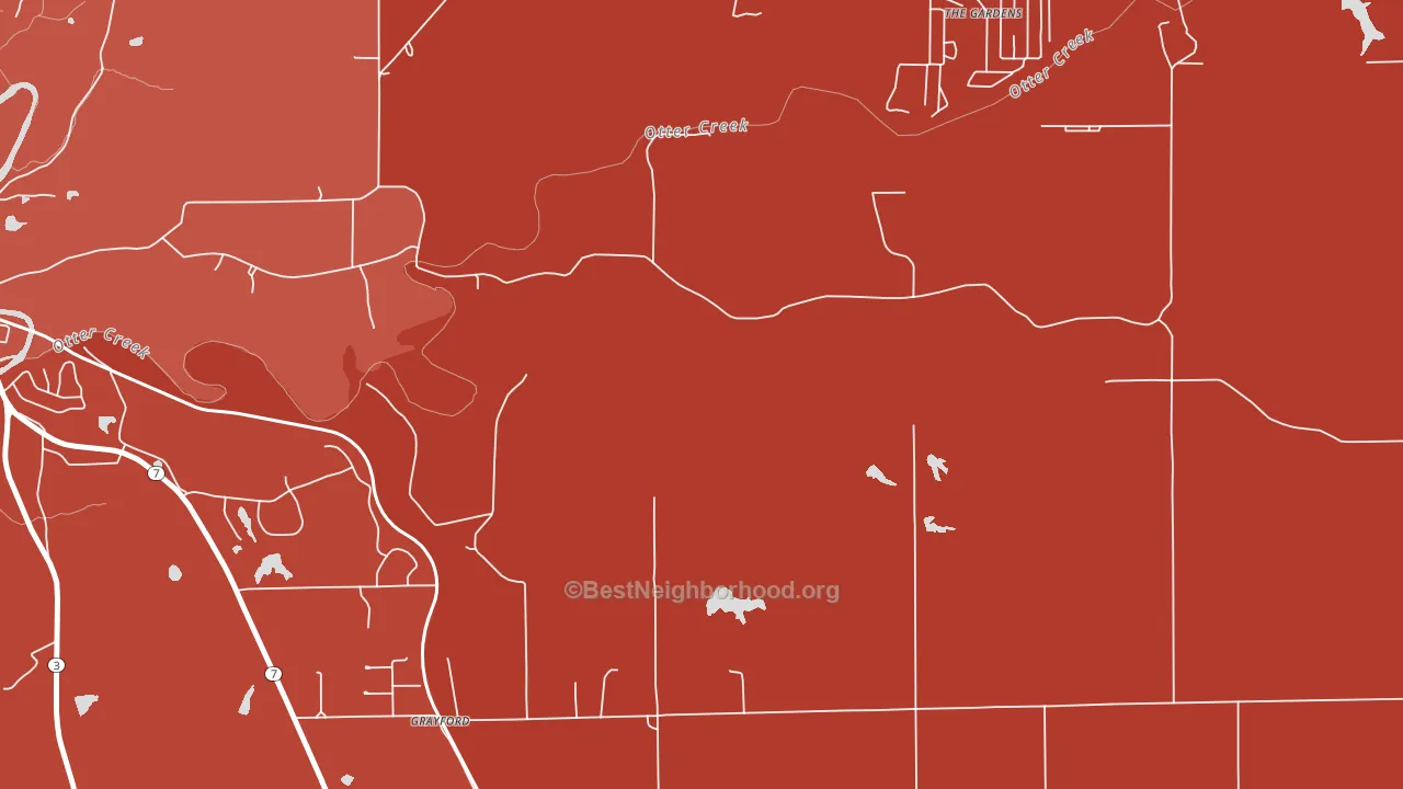 Grayford, IN block-group political-lean map