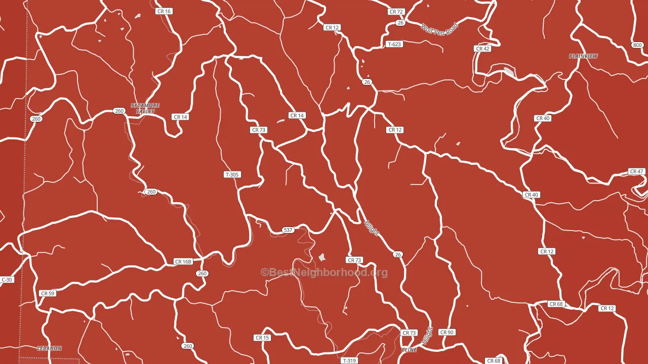 Graysville, OH block-group political-lean map