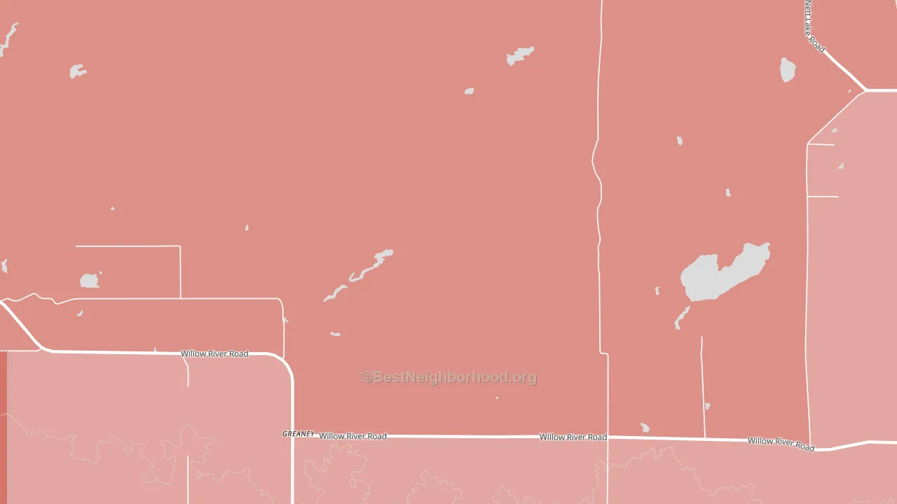 Greaney, MN block-group political-lean map