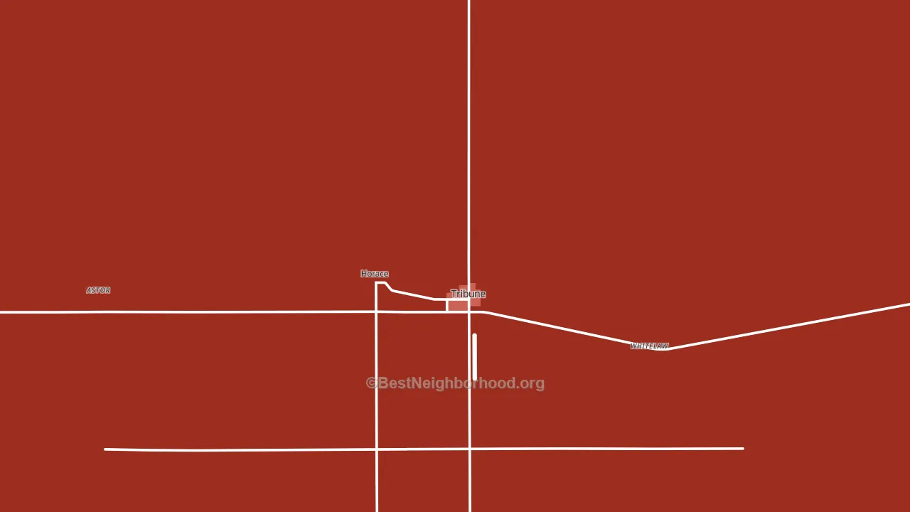 Greeley County, KS block-group political-lean map
