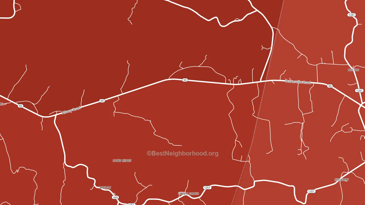 Green Grove, KY block-group political-lean map