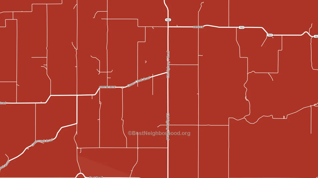 Greencreek, ID block-group political-lean map