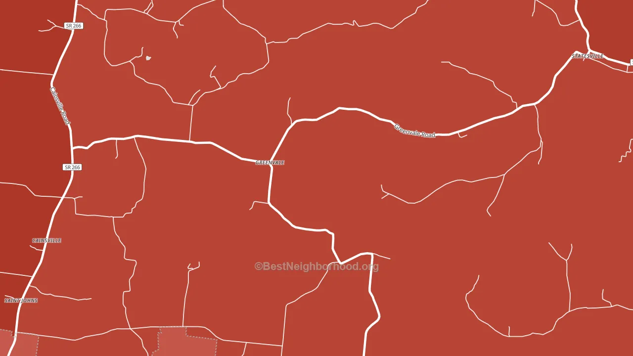 Greenvale, TN block-group political-lean map
