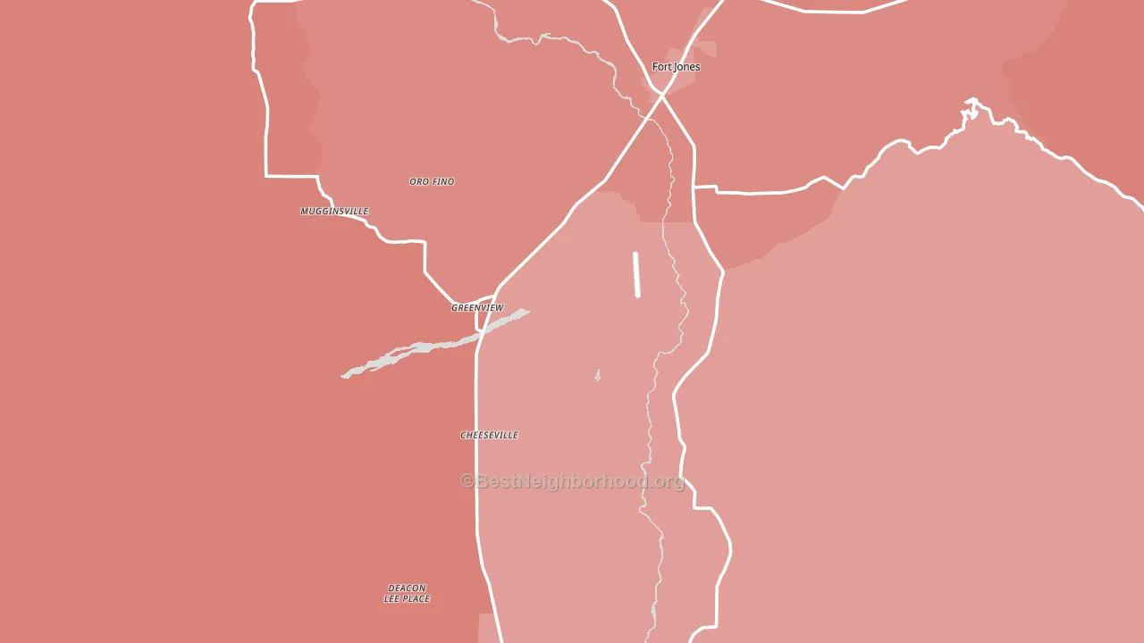 Greenview, CA block-group political-lean map