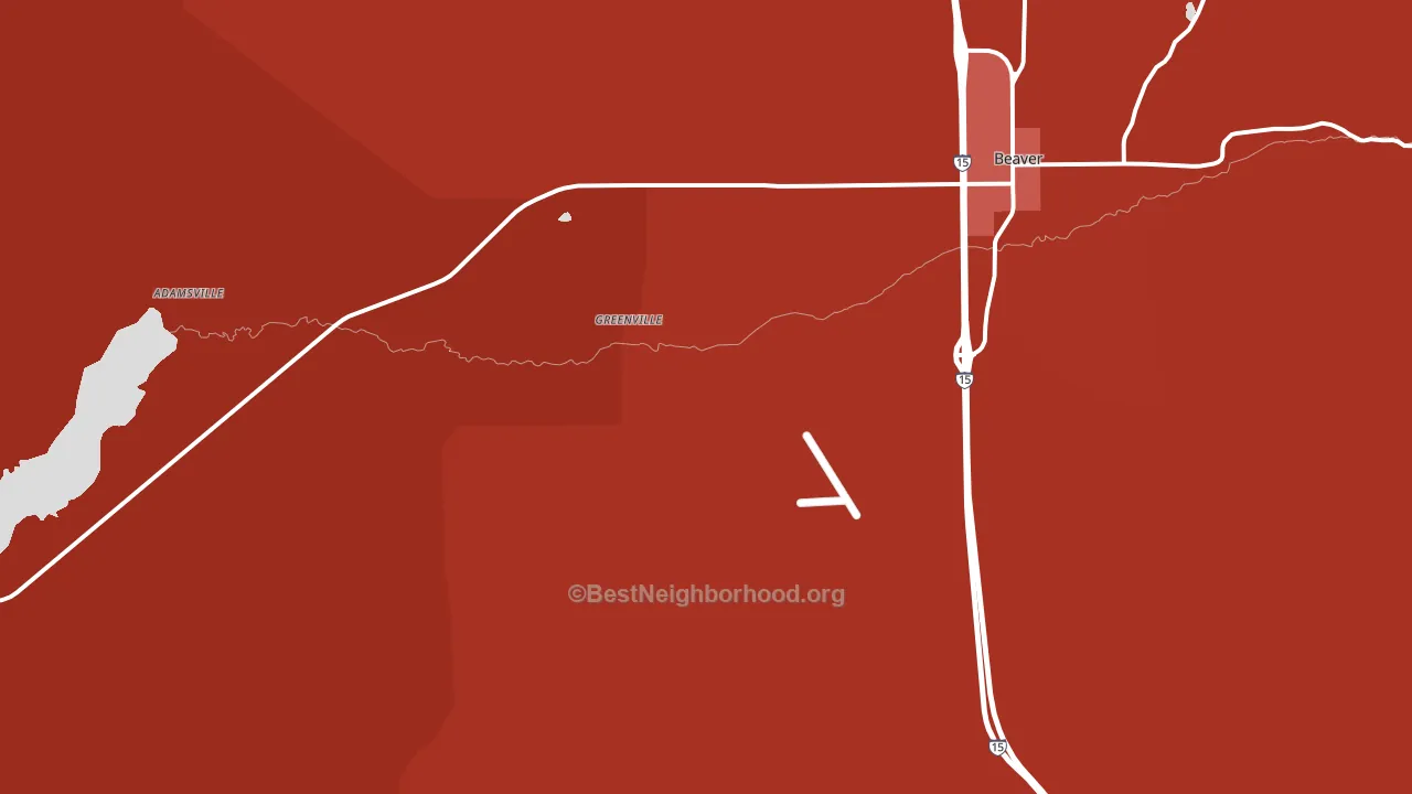 Greenville, UT block-group political-lean map