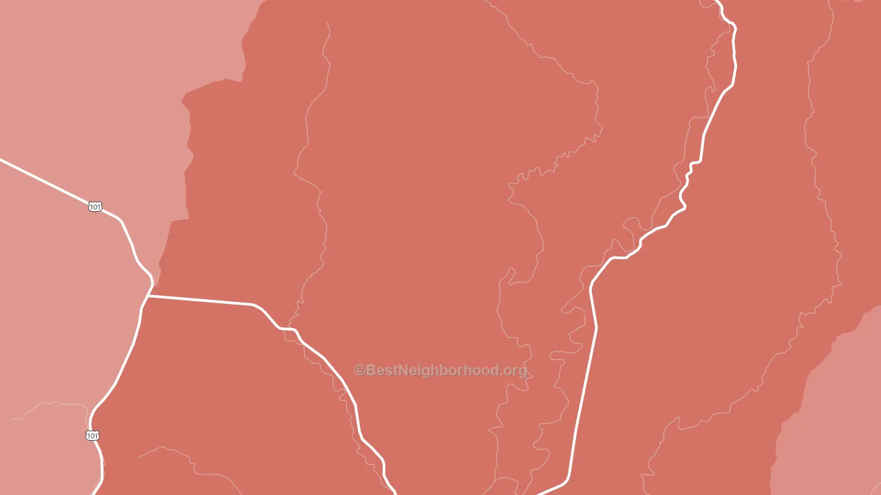Greenwood, WA block-group political-lean map