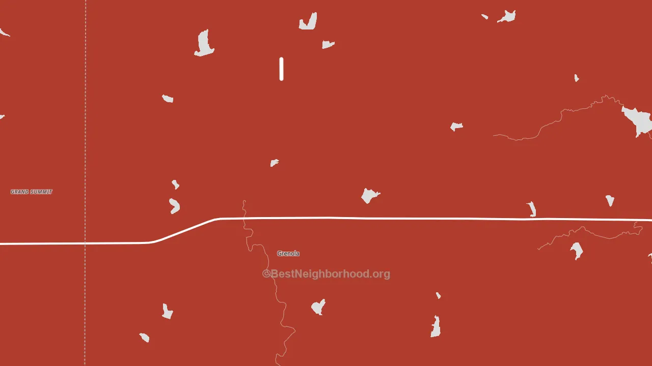 Grenola, KS block-group political-lean map